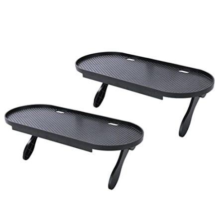 FIFOR Oberes TV-Regal, Aufbewahrungsregal for TV-Zubehör, for Fernbedienung, Medienboxen und Heimdekoration, 12,3-Zoll-Fach (Color : Black, Size : 31.3cm(2 pcs))