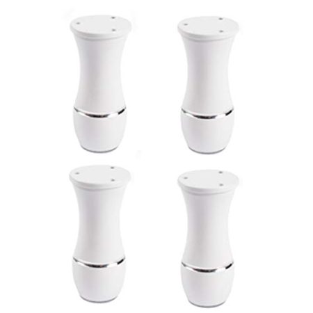 XCHSXYL Tischbeine - Tischschrankfüße - Moderne Sofabeine - Massives Kupfermaterial, Starke Tragfähigkeit, Verwendet für Fernsehschrank, Couchtisch, Bettstuhl (Set mit 4 Beinen),Weiß,15cm/5.91in