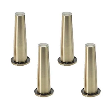 4-teilige Möbelbeine, höhenverstellbare Sofabeine, Möbelfüße, Zubehör, Ersatz für Tisch, Schrank, Metall, Couch, Schreibtisch, Bettbeine, Zinklegierung, Möbelerhöhungen/12 cm, grüne Bronze Made in