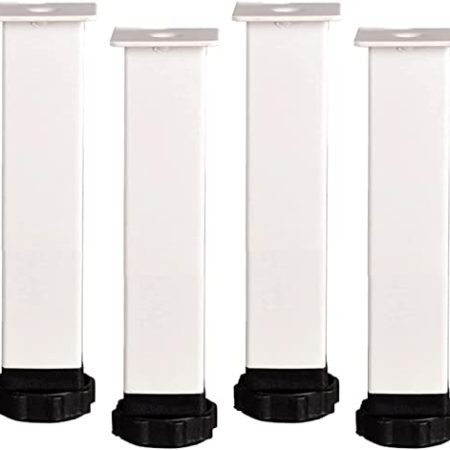 4 Stück verstellbare Möbelbeine, robuste, verstellbare Schrankfußbeine, Bettbeine, Stützfüße, verstellbares Bettrahmen-Zubehör, für Tatami-Bettrahmen, Feste Stützfüße
