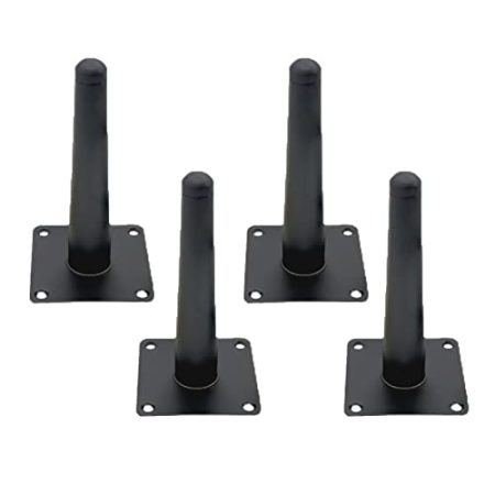 ZJYWMM 4 Stück Tischbeine Möbelbeine Sofabeine Metall Schrankbeine Moderne Kegel Möbelbeine Möbelbeschläge Zubehör für TV Schrank Stuhl Sofa Theke (72cm/28.8in,Straight Cone)