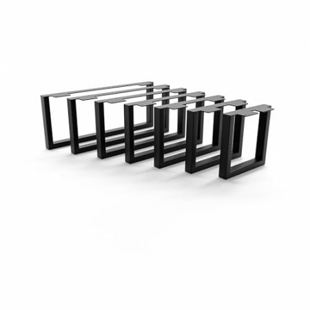 HEVVA 20 cm hohe Möbelfüße 20/25/30/35/40/45/50 cm | Graz | Möbelbeine, Schrankfüße, Sockelfuß für Schrank, Couch, Sofa, Bett oder Sideboard | (35 cm, 2er Set - Schwarz)