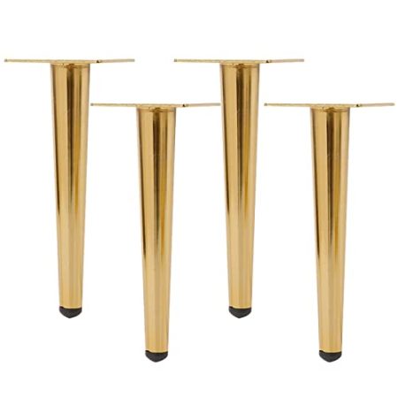 YGCBL Möbelfüße, Metallmöbel Bein Kaltgewalzter Stahl Fernseher Tisch Tisch Tragen Beinhardware-Zubehör 4 Stück Rutschfeste Gummiauflage An Der Unterseite/B/25Cm/9.8In