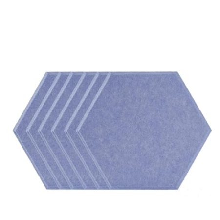 Akustikplatten Wandaufkleber Akustische Panel 6 Stück Home Studio Schalldämmung Geräuschisolierungen Schallabsorption Zubehör Deko Tür/Schlafzimmer (Color : Water gray, Shape : Large hexagon)
