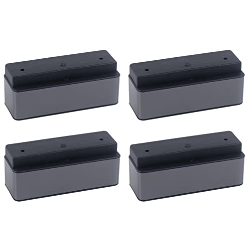 4 Teile/Satz Möbel Sofa Beine, for Couchtisch TV Schrank Bett Stützfüße Kunststoff Möbel Zubehör (Color : Black 4Pcs)