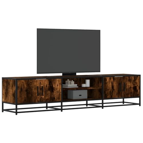 AJJHUUKI Outdoor-Möbel-TV-Schrank Räuchereiche 180x35x41 cm Holz-Möbel