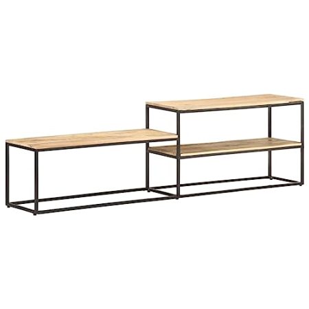 AUUIJKJF Home Outdoor SonstigesTV-Schrank, 180 x 30 x 50 cm, Mangoholz grob