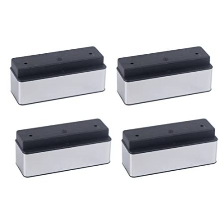 4 Teile/Satz Möbel Sofa Beine, for Couchtisch TV Schrank Bett Stützfüße Kunststoff Möbel Zubehör (Color : Silver 4Pcs)