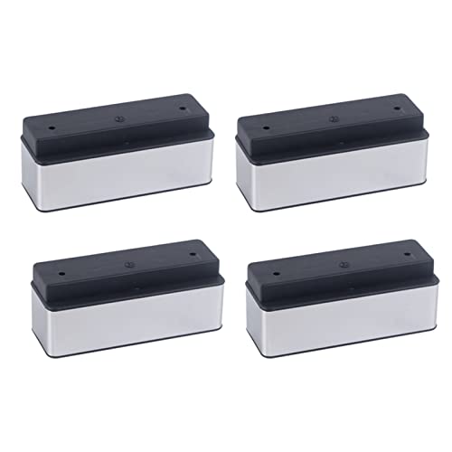4 Teile/Satz Möbel Sofa Beine, for Couchtisch TV Schrank Bett Stützfüße Kunststoff Möbel Zubehör (Color : Silver 4Pcs)