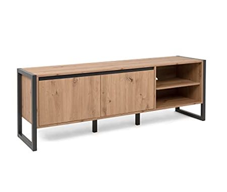 expendio Lowboard Devin 54 Artisan Eiche 160x55x40 cm TV-Board TV-Schrank TV-Möbel Wohnzimmer