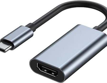 EWANTO USB C auf HDMI Adapter für Monitor 4K HDMI auf USB C Laptop Dockingstationen für MacBook Pro USB Typ C auf HDMI Kabel für iPad Air USBC auf HDMI Dongle für Chromebook XPS TV