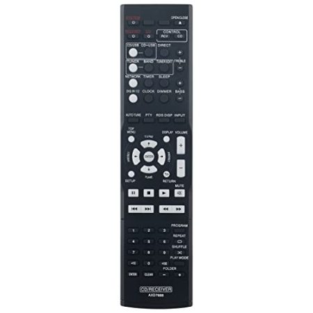 AXD7688 ErsatzFernbedienung - VINABTY Neu AXD7688 AV Ersatz Fernbedienung passt für Pioneer AV Receiver XC-P01-K XC-P01 DAB XC-P01DAB-K Fernbedienung Remote Controller