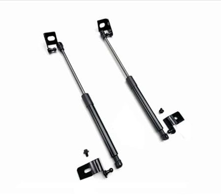 BAYDE 2 Stücke Auto Zubehör Motorhaube Hydraulische Stange Haube Unterstützung Stange Für Toyota Für Land Cruiser 250/Für Prado LC250 2024(Schwarz)