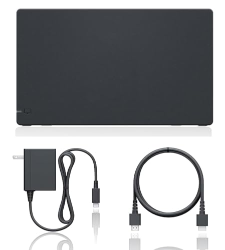TV Dock Station für N-Switch/Konsole - 3 in 1 TV Basis Dockingstation Set, Ladegerät, Zubehör mit 4K/1080P HDMI [JP Verpackung] (Switch/Dock Black)
