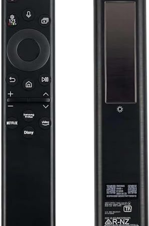 Fourmor Original Sprachfernbedienung BN59-01385A Solar Charging für Samsung 2021 und 2022 and2023 Smart TVs. Auch Bn59-01385B Full Function Replacement
