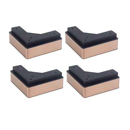 WANGMUMU 4 Teile/Satz Möbel Sofa Beine, for Couchtisch TV Schrank Bett Stützfüße Kunststoff Möbel Zubehör go (Color : L Golden 4Pcs)