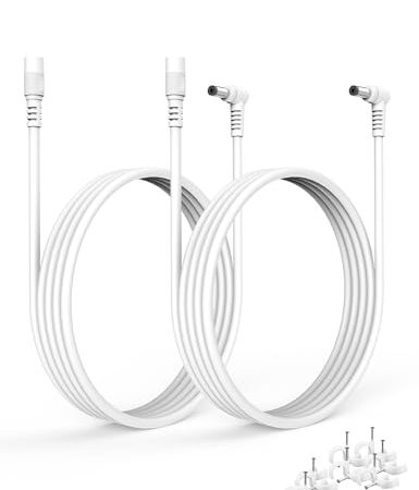 Tonton 5M DC Verlängerungskabel, Strom Anschlusskabel 5,5mm x 2,1mm für Arduino UNO R3/ REV 3/ Elegoo UNO R3 / IEIK UNO R3/ Mega 2560 Netzteilplatinen, DC Kabel Verlängerung für Überwachungskamera