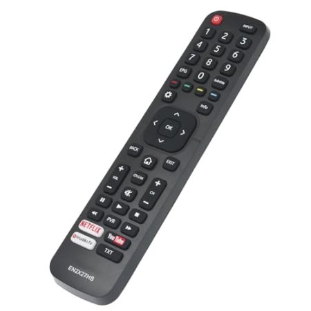 VINABTY EN2X27HS Fernbedienung Ersatz passend für Hisense H32M2600 H40M3300 H43M3000 H43N5300 H55M3300 H65M5500 H50N5300 H50M3300 H43M3000UK H49N5 700 H40M2600 H49M2600 H55N5300 H55n5300uk