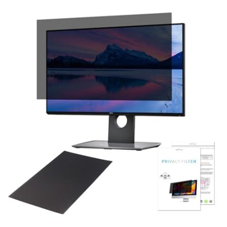 Aoisavch Sichtschutz for Monitor, 11,6–27 Zoll Monitor, blendfrei und Blickschutzfilter, Blendschutz (27inch/59.8x33.7CM)