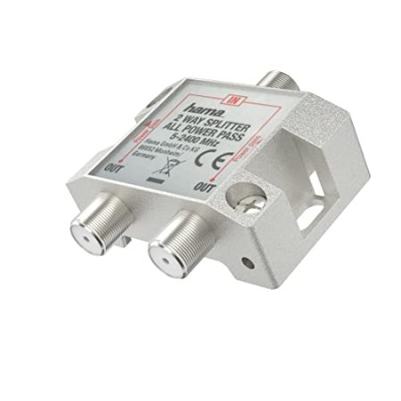 Hama SAT-Verteiler, 2-fach, voll geschirmt, klein