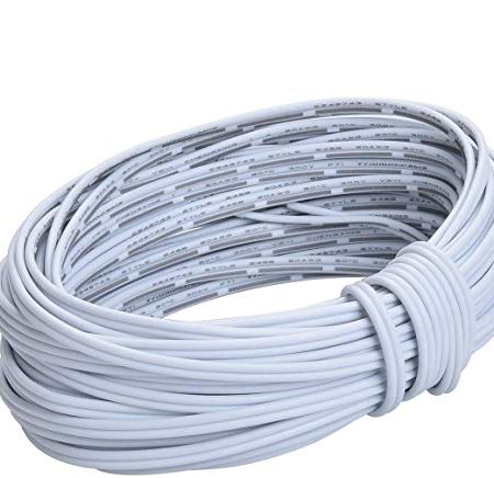 AWG20 Erweiterungkabel mit Montageclips für SMD 5050 3528 2835 Flexibel LED Streifen, für 2 polig LED TV Hintergrundbeleuchtung SET, Verlängerungskabel für Flexible LED-Streifen - 20 Meter lang