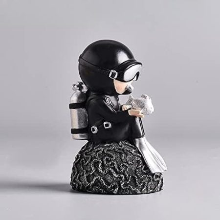 xuejuanshop Moderne Heimkulpturen Dekoration Zubehör Harz Figur Ornaments Dekoration Miniatur Wohnkultur Geschenk (Color : Dark Khaki)