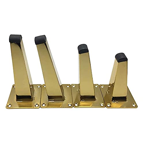 ZZYE Möbelfüße 4X Möbelbeine,Sofa/Schrankhalterung Füße,Beine für Möbel,Schrank/Couchtisch Gold Ersatzfuß,TV-Kabinett/Schuhschrank Metall DIY Zubehör Tischfüße