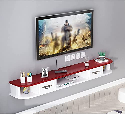 IisrAr TV-Ständer, Schrank, TV-Wandeinheiten für Wohnzimmer, TV-Konsole, TV-Ständer, Wandschrank, schwimmende Unterhaltungseinheit für/DVD/CD/AV-Geräte/Wohnzimmer