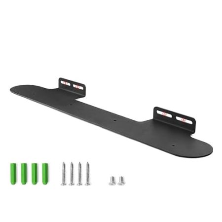 Aokicase Kompatibel mit Bose Smart Soundbar 900 Halter Wandhalterung Bose Smart Soundbar 900 Ständer Zubehör mit integriertem Kabelmanagement,Smart Home Lautsprecher Zubehör Rack(Schwarz) 2PCS