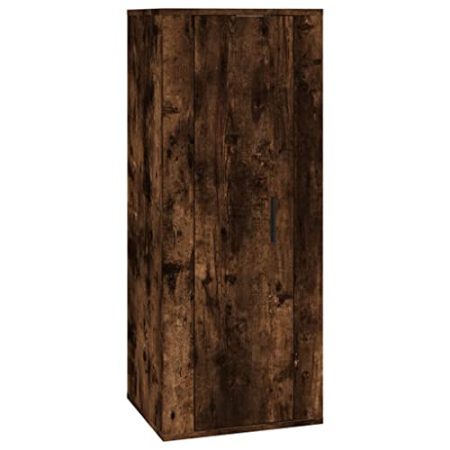 HEFZGDB TV-Wandschrank Räuchereiche 40x34,5x100 cm Fernsehständer Tv Board Wohnzimmertisch Fernsehtisch für Gästezimmer Wohnbereich Büro Erholungsraum