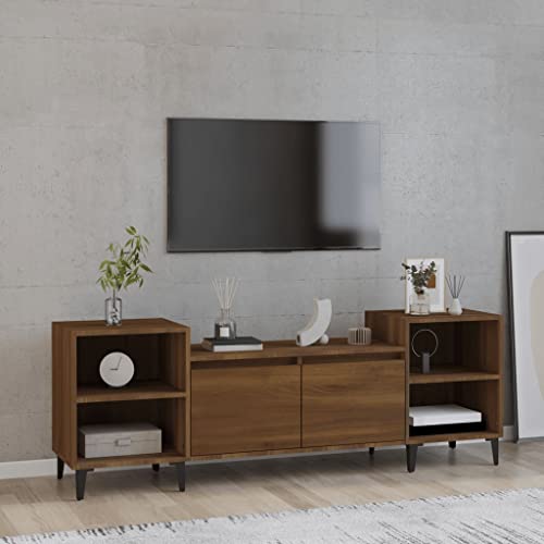 VACARX TV-Schrank aus Eichenholz, 160 x 35 x 55 cm, Braun