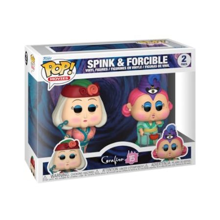Funko Pop! Movies: Coraline 15th - Spink & Miss Forcible 2PK - Vinyl-Sammelfigur - Geschenkidee - Offizielle Handelswaren - Spielzeug Für Kinder und Erwachsene - Movies Fans - Modellfigur Für Sammler