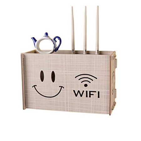 Generic TV-Decken-Wandhalterungen Wandmontage Multimedia-Zubehör Router-Aufbewahrungsbox Fernbedienung Faserplatte, 12.445.317.87 Zoll funktionales Aufbewahrungsregal (Color : C)