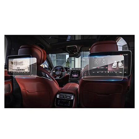 XENITE Navigation Schutzfolie Für S-Klasse W223 2021 Auto-Rückseiten-TV-Display Aus Gehärtetem Glas Displayschutzfolie Auto-Innenraumschutz Aufkleber Zubehör
