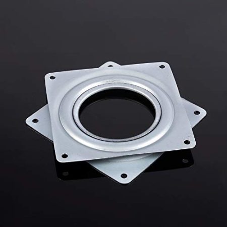 Jeffergarden Präsentationsständer, Drehteller, 10,2 Cm, Drehbare Basis, Präsentationsbasis aus Verzinktem Stahl, Quadratisch, Drehbare Platte, Präsentationsbasis, Schreibtischwerkzeug