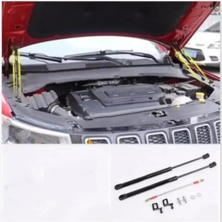BAYDE 2X Motorabdeckungs-Stützstange, Hydraulische Motorhaube, Auto-Stil-Zubehör Für Jeep Für Compass 2017 2018 2019 2020