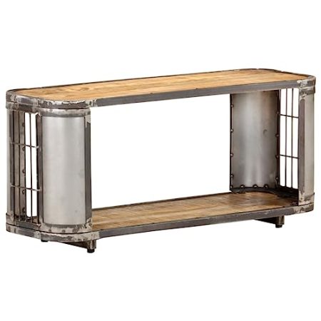 AJJHUUKI Outdoor-Möbel-TV-Schrank 90x30x40 cm Massiv-Mangoholz-Möbel