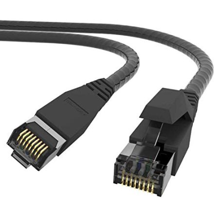 AIXONTEC 30m Outdoor Netzwerkkabel Cat.7 S FTP Rohkabel Schwarz HIGH SCREEN FLEX Ethernet LAN Patchkabel 10 Gigabit Kabel Außenbereich 10000 Mbit/s Industrie Kabel UV-Beständig und Wasserabweisend