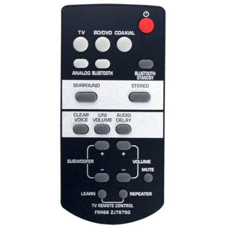 FSR66 ZJ78750 Fernbedienung Ersatz für Yamaha SoundBar YAS-103 ATS-1030 ATS-1520 YAS103BL YAS152 YAS103 ATS1030 ATS1520 YAS-103BL YAS-152