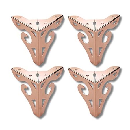 YMGFTGLH Tischbeine, Füße Für Sofa Fußschmiedeeisenmöbel 12,5 cm Geeignet Für Tisch, Schrank, Schlafsofa Hardware Zubehör, Tv-Kabinett Gold (Gold)/Roségold
