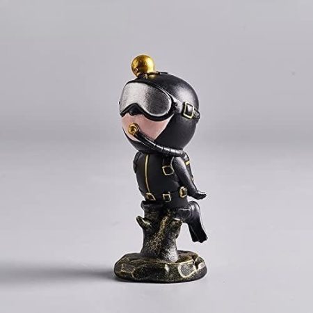 xuejuanshop Moderne Heimkulpturen Dekoration Zubehör Harz Figur Ornaments Dekoration Miniatur Wohnkultur Geschenk (Color : Mottled)