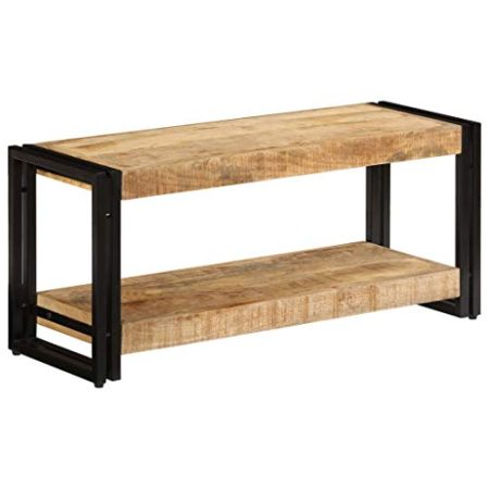 AUUIJKJF Home Outdoor OthersTV Schrank 90x30x40 cm Massivholz Mangoholz
