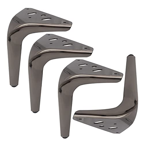 YGCBL Möbelfüße, 4 Stücke Möbelbeine Küchenunterstützung Dreieck Eisen Füße, Metallmöbel Hardware Zubehör Diy Küchenschrank Füße, Für Kabinett Küche Tv/15Cm/5.9In
