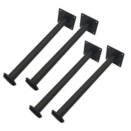 GLJTUO Möbelbeine, Verstellbare Schrankfüße Aus Edelstahl, Stützbeine Aus Metall Für Sofas/Betten, Hardware-Zubehör,Black-160mm