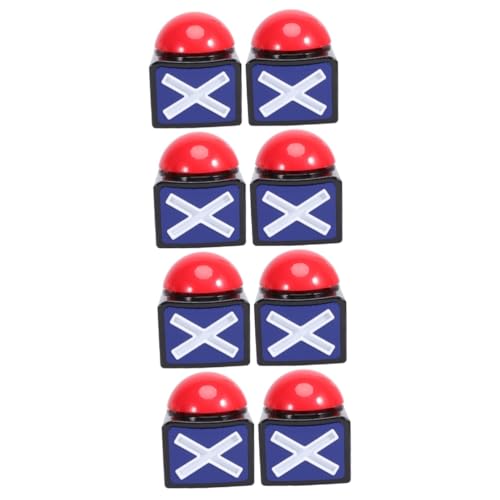 HEMOTON 8 STK elektronisch klingendes Spielzeug spaß The Pleasure Desktop-Zubehör Werkzeug TV-Show-Sound-Taste Spiel Antwort Summer scheinen Knopf Dämpfer rot
