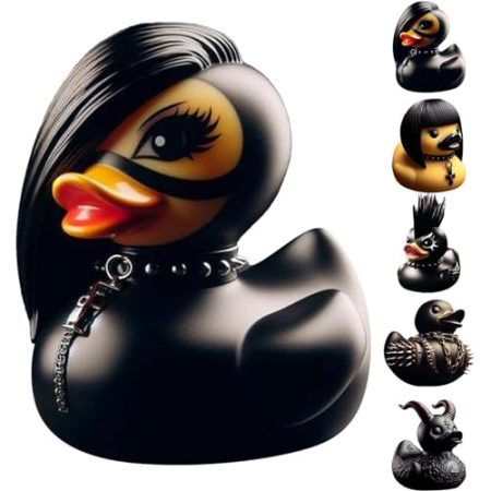 JINGAN Duckieville Ente | Duckieville Enten Statue | Satan Enten Gothic Punk Enten | Entenstatue Aus Kunstharz | Tierfigur Gothic Entenstatue | Sammelfiguren Satan Ente, OMK2QV3D8AP05TFFC8