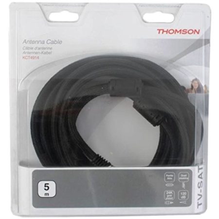 Thomson HQ 5m Antennen-Kabel 120db Digital Koaxial-Kabel Koax-Kabel HDTV HD TV
