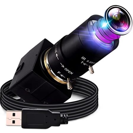 G Varifokal USB Kamera 4X optischer Zoomen Webcam,2.8-12mm Varifocus Objektiv Webkamera,2MP Varifokal Webcam mit CMOS OV2710,Varifokal USB Kamera 1080@30fps Raspberry Pi Web Cam für Windows,Linux,Mac