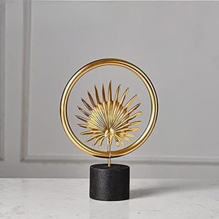 xuejuanshop Dekoration Zubehör Modernes Wohnzimmer Blume Ornamente Miniatur Figur Holz Schreibtisch Dekoration (Color : Dark Gray)