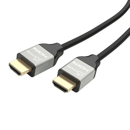 j5create HDMI-Kabel- 2 m, Typ A (Standard), Schwarz, HDMI-Kabel (2 m, HDMI Typ A (Standard), HDMI Typ A (Standard), 3D, 18 Gbit/s, Schwarz